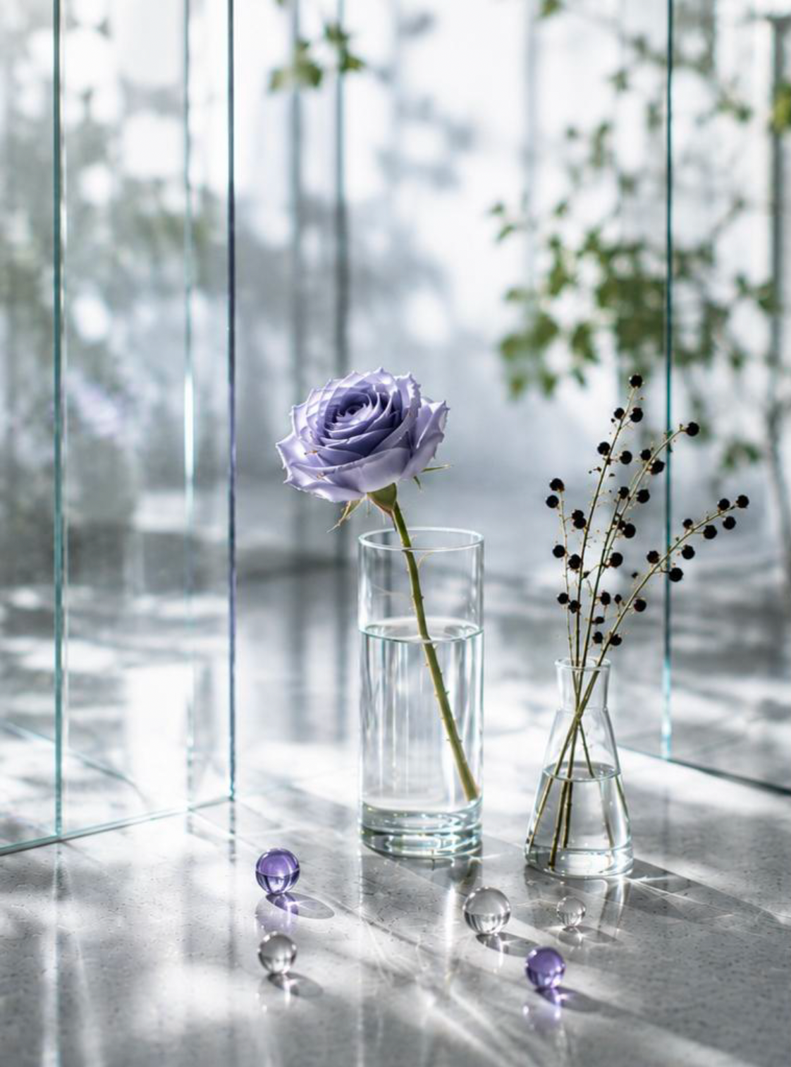 Airy Blue Rose & Cassis